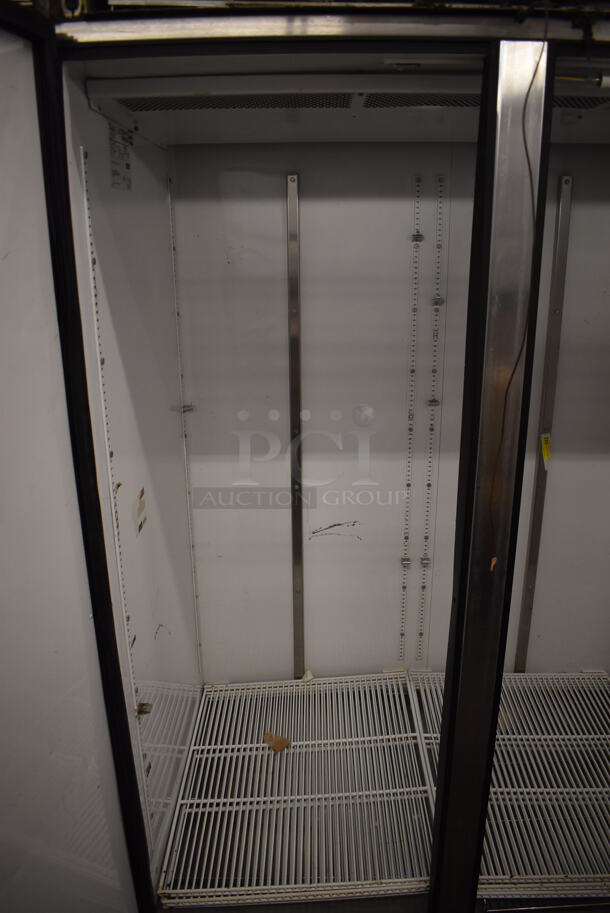 2011 True TG2F-2S Stainless Steel Commercial 2 Door Reach In Freezer w/ Poly Coated Racks on Commercial Casters. 115 Volts, 1 Phase. 51x35x83. Tested and Does Not Power On - Image 6 of 6