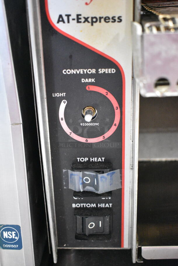 APW Wyott AT EXPRESS Stainless Steel Commercial Countertop Conveyor Toaster Oven. 120 Volts, 1 Phase.  - Image 3 of 6