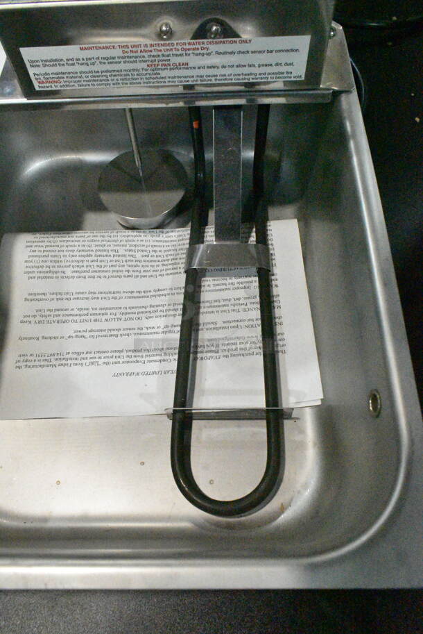 BRAND NEW! Evapoway DM15W-1S Stainless Steel Condensate Pan. 120 Volts, 1 Phase.  - Image 4 of 6