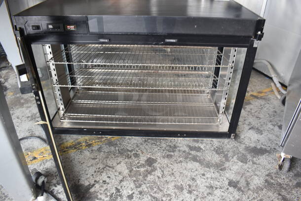 Hatco Countertop Electric Powered Heated Holding Cabinet In Black With Steel Racks. Missing One Back Door. 208-240V/1 Phase - Image 4 of 4