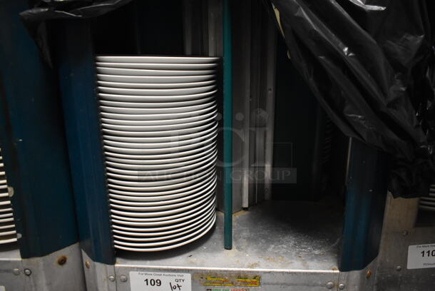 Cres Cor Metal Commercial Dish Carts on Commercial Casters w/ Contents Including Ceramic Plates. (ice room) - Image 2 of 3