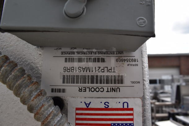 6'x8' Penn Walk In Cooler Box w/ Copeland RST80C1E-TA5-150 200-230 Volt, 3 Phase Compressor and Trenton TPLP211MAS1BR6 115 Volt, 1 Phase Condenser. Picture of the Unit Before Removal Is Included In the Listing. - Image 6 of 9