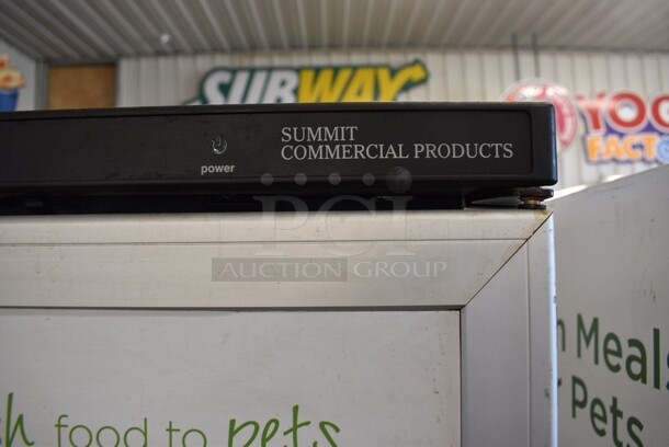 Vestfrost Model SCR 1300 Metal Commercial Single Door Reach In Cooler Merchandiser w/ Poly Coated Racks. 115 Volts, 1 Phase. 23.5x23.5x73. Tested and Working! - Image 6 of 6