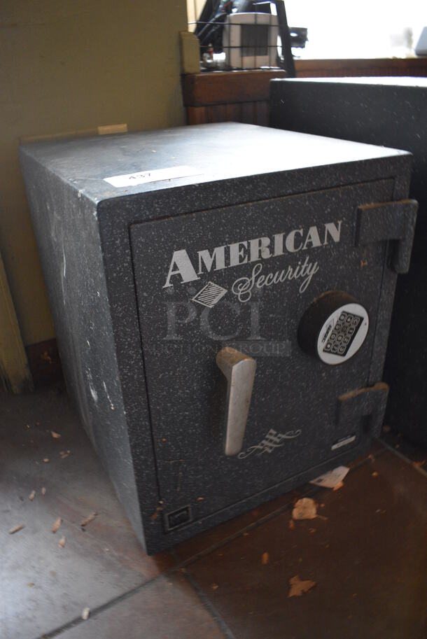 American Security Gray Metal Single Compartment Safe. Does Not Come w/ Combination. 17x20x21. BUYER MUST REMOVE. (Susquehanna Ale House) - Image 3 of 4