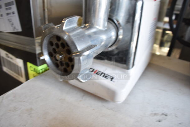 Kitchener Metal Countertop Meat Grinder w/ Tray. 6.5x17x14. Tested and Working! - Image 5 of 5