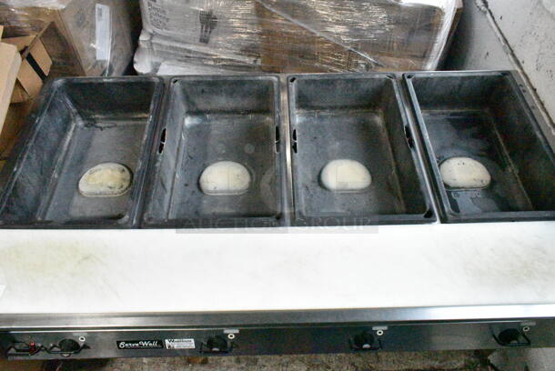 Vollrath Servewell 38104 Stainless Steel 4 Bay Steam Table w/ Under Shelf on Commercial Casters. 120 Volts, 1 Phase. Cannot Test Due To Plug Style - Image 3 of 8