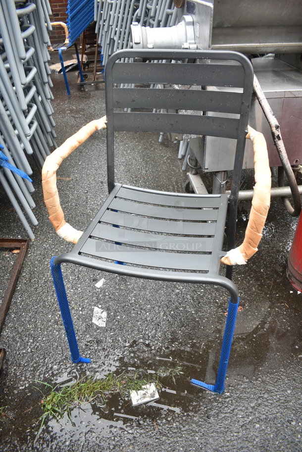 25 BRAND NEW! BFM Seating Vista Outdoor / Indoor Stackable Chair w/ Arm Rests. 25 Times Your Bid! - Image 3 of 4