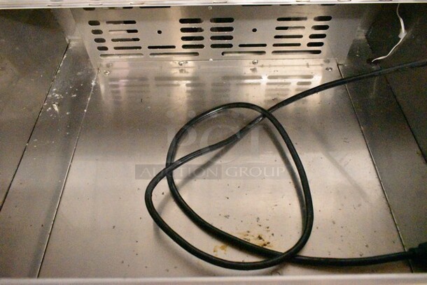 Turbo Air MST-28-711S Stainless Steel Commercial Prep Table Bain Marie w/ Sneeze Guard on Commercial Casters. 115 Volts, 1 Phase. Tested and Working! - Image 5 of 7