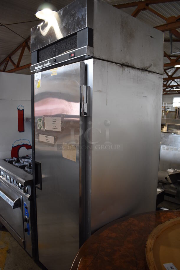 Manitowoc Koolaire KF-1C Stainless Steel Commercial Single Door Reach In Freezer w/ Racks on Commercial Casters. 115 Volts, 1 Phase. 28x34x85. Cannot Test - Unit Trips Breaker - Image 5 of 5