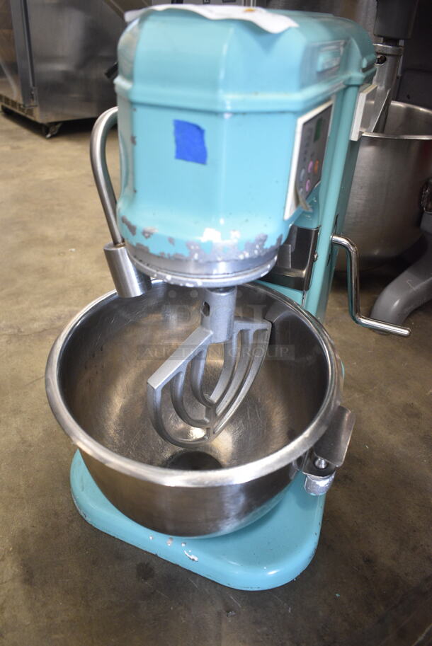 Metal Commercial Countertop Planetary Dough Mixer w/ Metal Mixing Bowl, Paddle Attachment and Water Line with a Throw Valve. Tested and Working! - Image 2 of 9