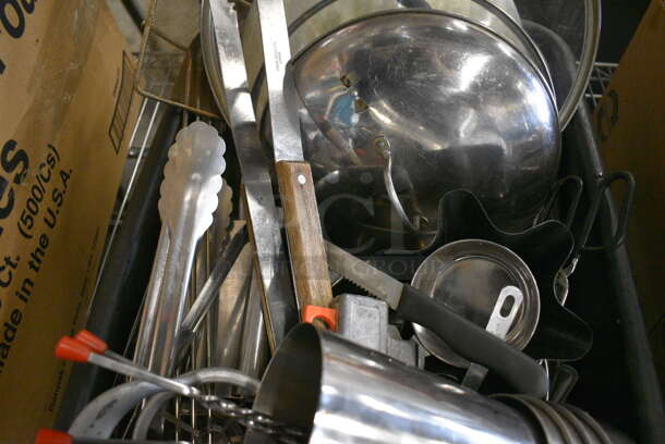 ALL ONE MONEY! Lot of Various Metal Items In Black Poly Bus Bin! - Image 5 of 5