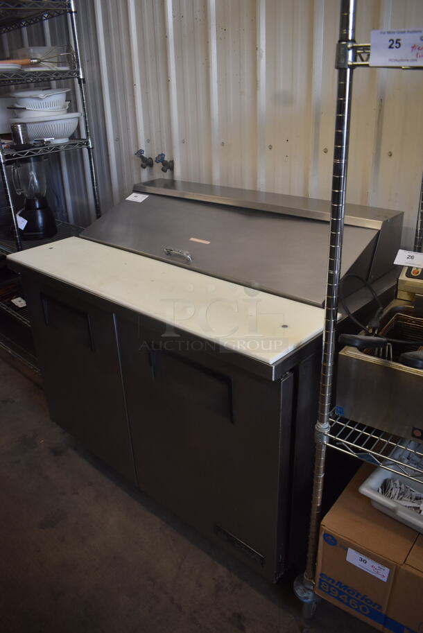 2010 True TSSU-48-12 Sandwich Salad Mega Top Refrigated Prep Table on Commercial Casters. 115 Volt 1 Phase. Tested and Powers On But Does Not Get Cold - Image 3 of 9
