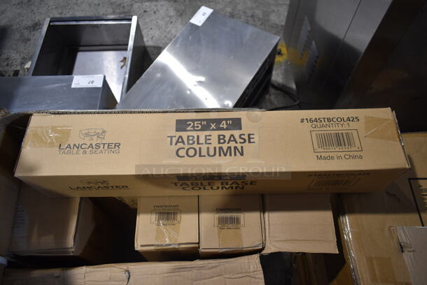 BRAND NEW Box of 8 Lancaster Table & Seating 164STBCOL425 Table Base Column - Image 4 of 8