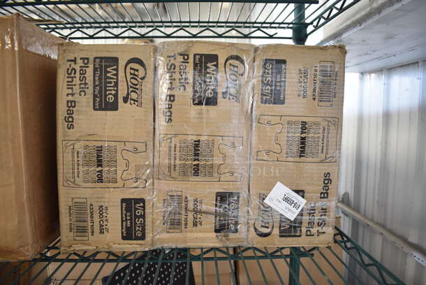 ALL ONE MONEY! Two Tier Lot of Various Items Including 2 2117576 Choice 5 Gallon Plastic Beverage Dispensing Container, 3 Box 433NHT101H Choice 1/6 Standard Size White "Thank You" Medium-Duty Plastic T-Shirt Bag - 1000/Case, HM550 Water Wand, 19496715 Avantco Ice 19496715 Controller for Undercounter Ice Machines, 4160004 iSi 499 CO2 Soda Chargers - 10/Box, Garde 181FCWDG6BLD 6-Wedge Blade Assembly, Garde 181FCWDG8BLD 8-Wedge Blade Assembly. - Image 5 of 10