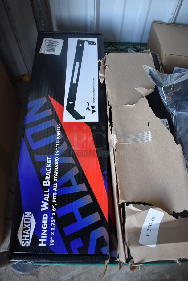 ALL ONE MONEY! Tier Lot of Various BRAND NEW IN BOX! Items Including Hinged Wall Brackets, StarTech Brackets and Power Cords - Image 2 of 6