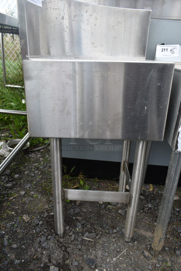 Stainless Steel Commercial Curved Counter w/ Back Splash. - Image 3 of 3