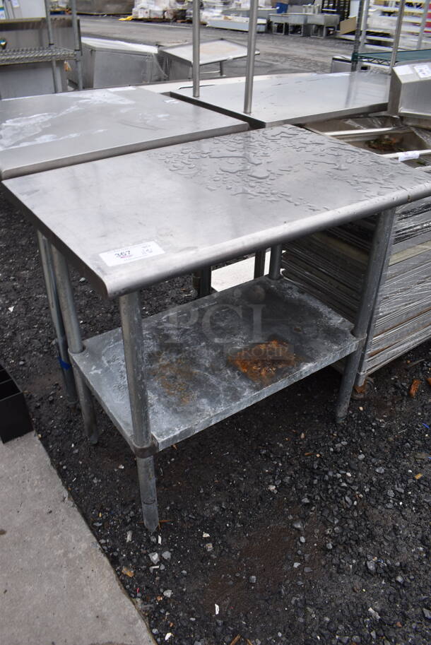 Stainless Steel Commercial Table w/ Metal Under Shelf. 36x24x35 - Image 2 of 4