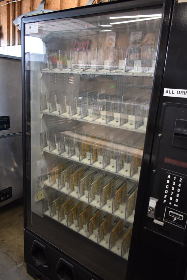 Dixie-Narco DN2145 Metal Commercial Floor Style Vending Machine w/ Cash Acceptor. Tested and Working! - Image 5 of 9