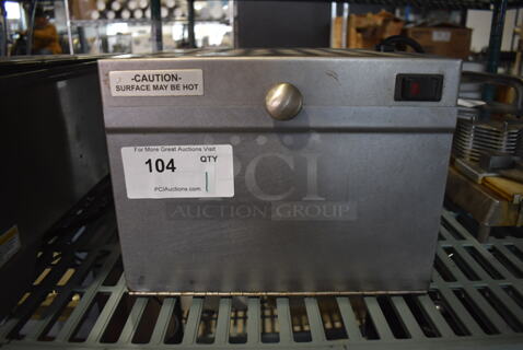 Sertek NG014300 Stainless Steel Commercial Countertop Tortilla Warmer. 120 Volts, 1 Phase. 13x12x10. Tested and Powers On But Does Not Get Warm