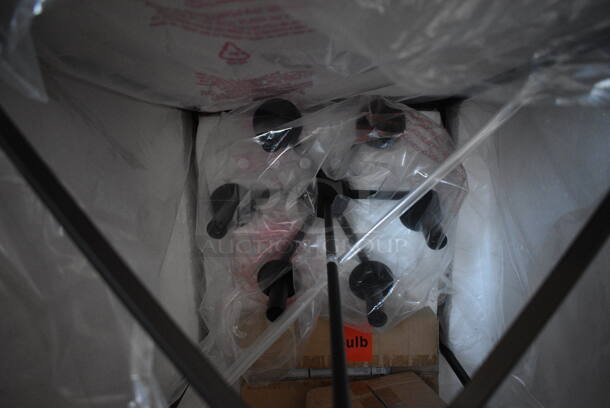 BRAND NEW SCRATCH AND DENT! Safavieh Lighting Black Metal Light Fixture.  - Image 2 of 5