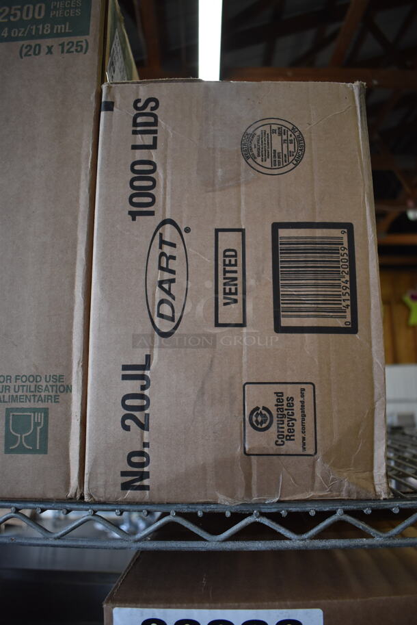 ALL ONE MONEY! Tier Lot of 3 Boxes of Paper Products; Foam Cups, Plastic Lids and Containers - Image 2 of 4