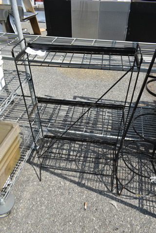 Black 3 Tier Metal Rack. 