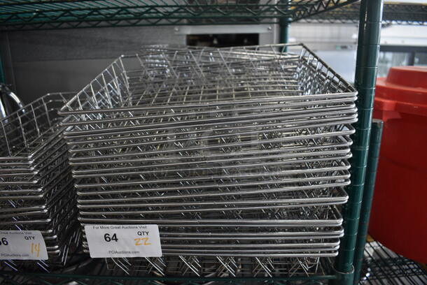 22 Chrome Finish Baskets. 11.5x14x2.5. 22 Times Your Bid! - Image 1 of 3