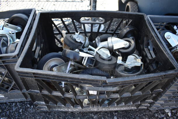 ALL ONE MONEY! Lot of Various Items Including Commercial Casters. 19x13x11 - Image 4 of 4