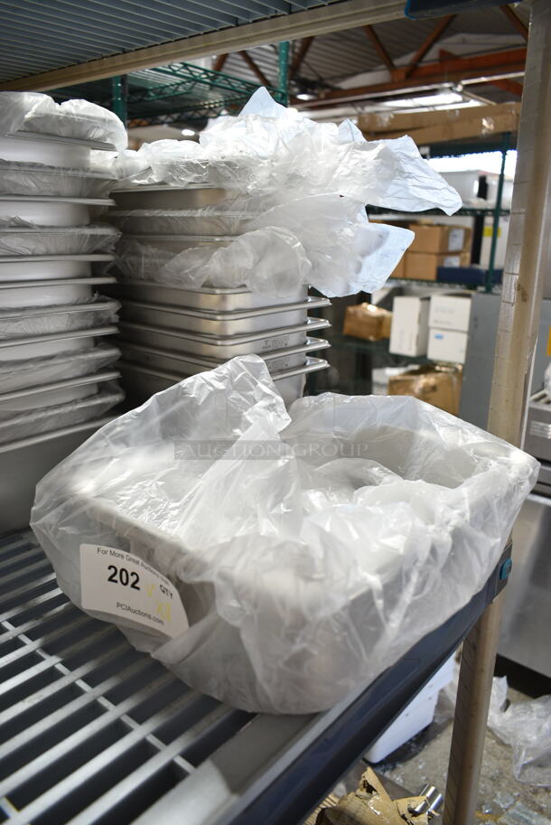 11 BRAND NEW SCRATCH AND DENT! Items Including Vollrath Vollrath 30240 Super Pan 1/2 Size 4" Deep Heavy-Duty Anti-Jam Stainless Steel Steam Table / Hotel Pan - 20 Gauge, 10 Vigor 07524VS 1/3 Size 6" Deep Anti-Jam Stainless Steel Steam Table / Hotel Pan. 11 Times Your Bid!  - Image 2 of 7