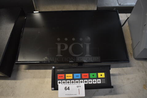 Onn 100002487 24" Computer Monitor w/ Logic Controls Panel. 