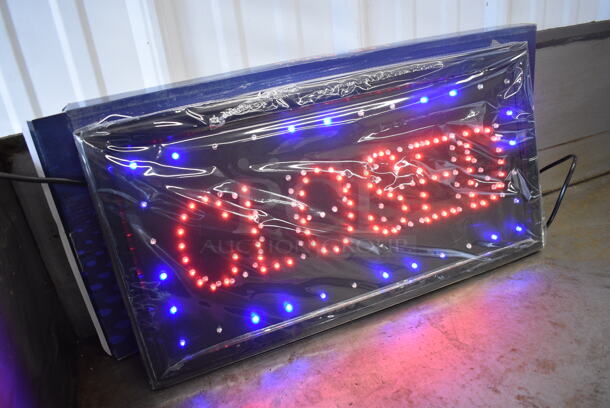 BRAND NEW IN BOX! Closed Open Light Up Sign. 19x1x10 - Image 3 of 8