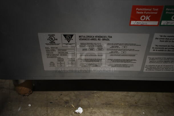 2023 Venancio O24CT-4B Stainless Steel Commercial Countertop Natural Gas Powered 4 Burner Range. 30,000 BTU.  - Image 5 of 5