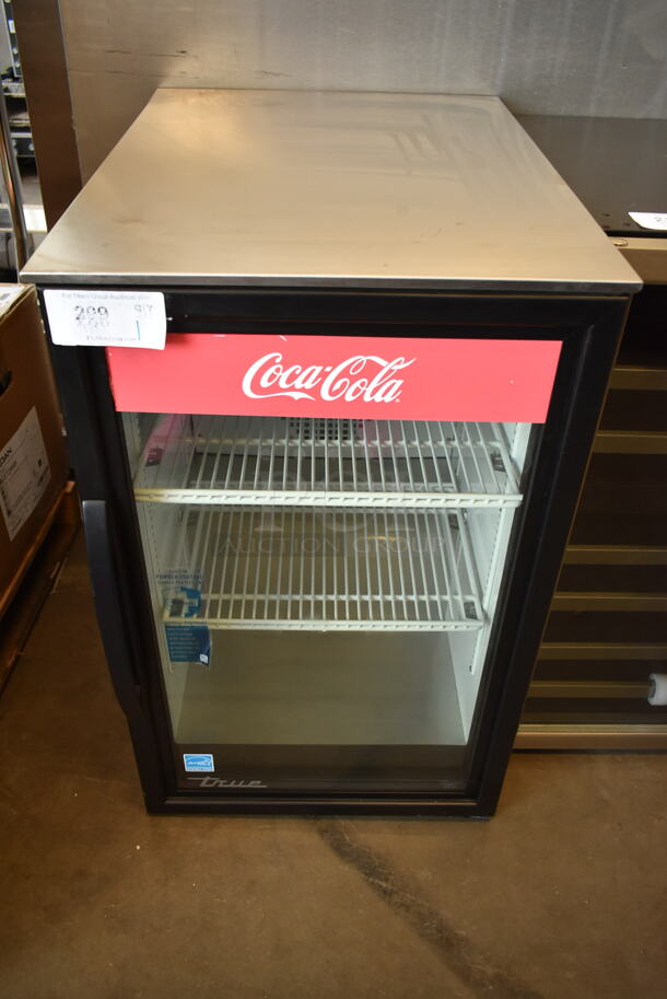 2024 True GDM-06-34-HC Metal Commercial Mini Cooler Merchandiser w/ Poly Coated Racks. 115 Volts, 1 Phase. Tested and Working!