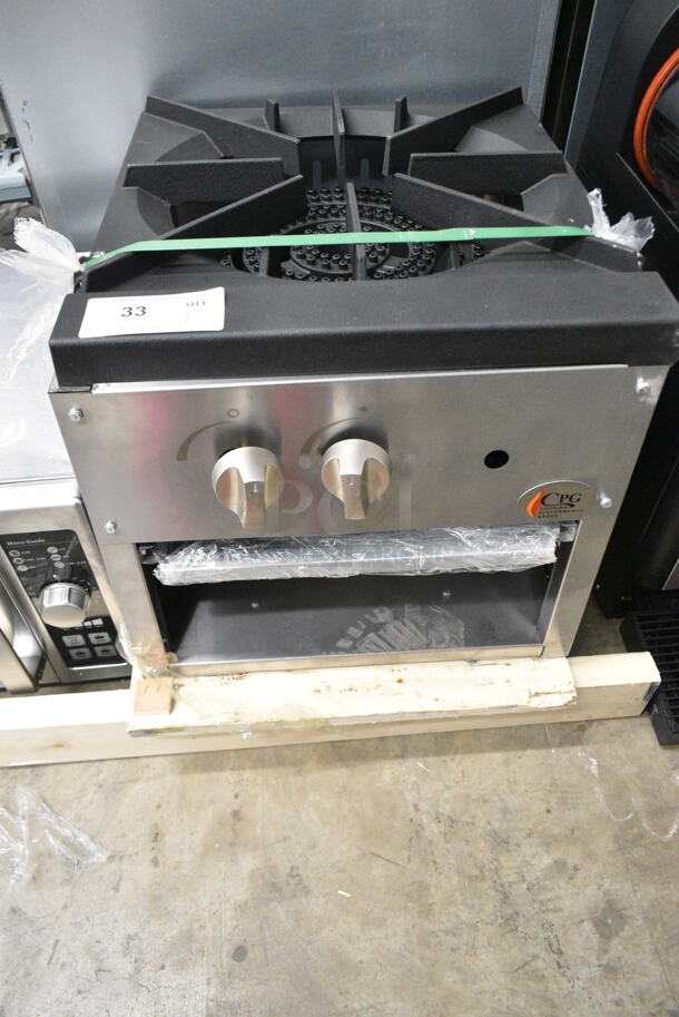 BRAND NEW SCRATCH AND DENT! Cooking Performance Group CPG 351CPGSP18N Stainless Steel Natural Gas Stock Pot Range. 80,000 BTU - Image 2 of 5