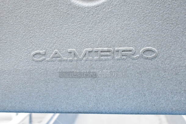 Cambro Gray Poly Portable Buffet Station w/ Sneeze Guard on Commercial Casters.  - Image 2 of 6