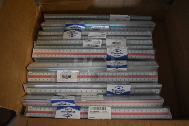 ALL ONE MONEY! Lot of BRAND NEW Alvin Triangular Scales.