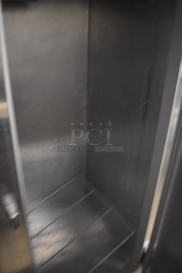 Continental 2RE ENERGY STAR Stainless Steel Commercial 2 Door Reach In Cooler on Commercial Casters. 115 Volts, 1 Phase. 57x34x82. Tested and Powers On But Does Not Get Cold - Image 5 of 6