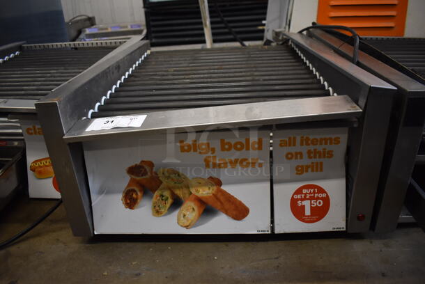 2017 Star 45STBDE Stainless Steel Commercial Countertop Hot Dog Roller w/ Bun Drawer. 120 Volts, 1 Phase. 24x29x12.5. Tested and Working!