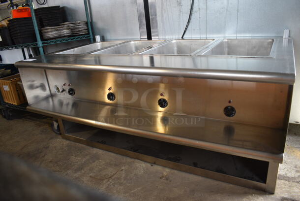 Model HFT-64 Stainless Steel Commercial Electric Powered 4 Bay Steam Table. 230 Volts. 63x34x30 - Image 2 of 6
