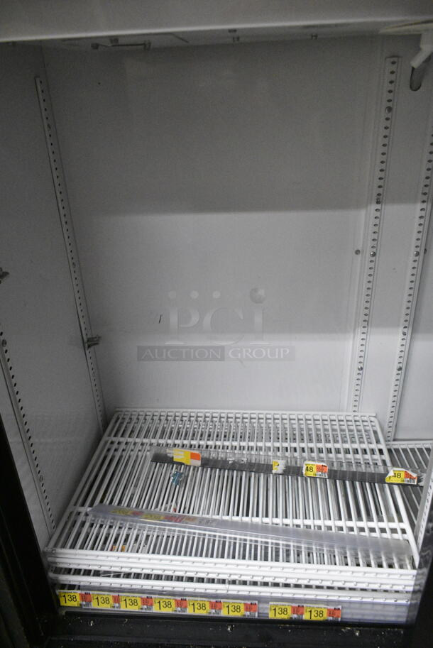 2017 True GDM-41SL-48-HC-LD Metal Commercial 2 Door Reach In Cooler Merchandiser w/ Poly Coated Racks. 115 Volts, 1 Phase. Tested and Working! - Image 2 of 6