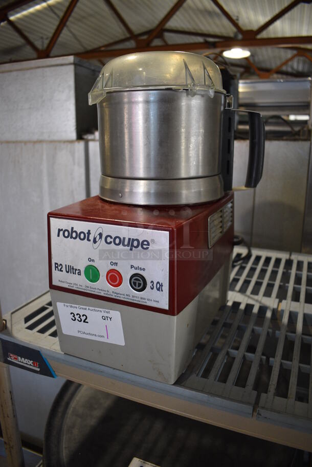 Robot Coupe Model R2UB Ultra Metal Commercial Countertop Food Processor w/ Bowl, Lid and S Blade. 120 Volts, 1 Phase. 7.5x11x16. Tested and Working! - Image 2 of 5