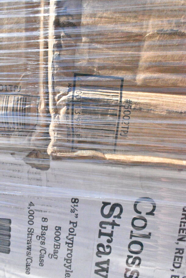 30 BRAND NEW Boxes Including 485COLNEON Choice 8 1/2" Colossal Neon Unwrapped Straw - 4000/Case, 2 Box 5001TPJ Lavex 1-Ply 1400' Universal Jumbo Toilet Paper Roll with 9" Diameter - 12/Case, 500CC12HD 12 oz. Plastic Cold Cup - 1000/Case, 127PL2 Choice PET Plastic Lid for 1.5 to 2.5 oz. Souffle Cup / Portion Cup - 2500/Case, 500TO993C3 Choice 9" x 9" x 3" Microwaveable 3-Compartment Black / Clear Plastic Hinged Container - 100/Case, 760IC06P Choice 6 oz. Polka Dot Paper Frozen Yogurt / Food Cup, CTR48BF Dart SafeSeal 48 oz. Plastic Tamper-Resistant, Tamper-Evident Bowl with Flat Lid, 394385M Noble Products White Powder-Free Disposable Latex Gloves for Foodservice - Medium - 1000/Case, Paper Cups. 30 Times Your Bid!  - Image 6 of 12
