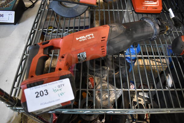 ALL ONE MONEY! Tier Lot of Various Tools Including Skil 4680 Saw, Hilti AG 500-A18 Cut Off Tool, Hilti TE 4-A18 Rotary Hammer, Hilti SFH 18-A Drill, Hilti WSR 18-A Reciprocating Saw, Hilti SCM 18-A Saw,  - Image 11 of 12
