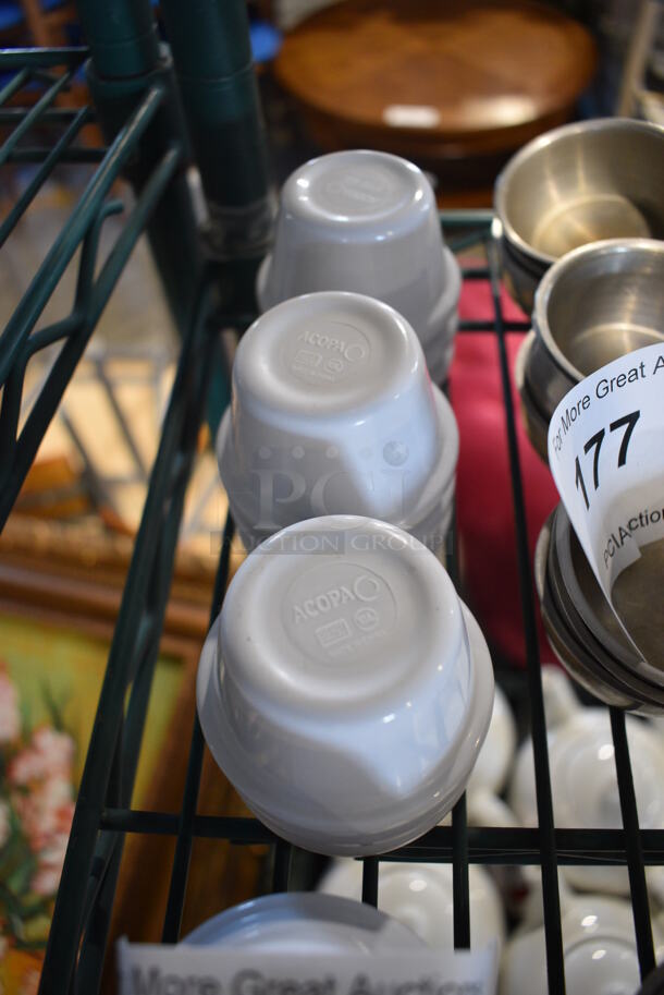 13 White Poly Portion Cups. 2.5x2.5x1. 13 Times Your Bid! - Image 2 of 2