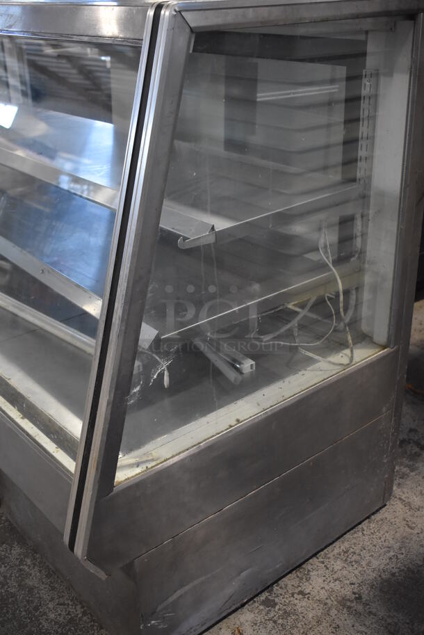 Cooltech Stainless Steel Commercial Floor Style Refrigerated Deli Display Case Merchandiser. 72x36x49.5. Tested and Working! - Image 5 of 8