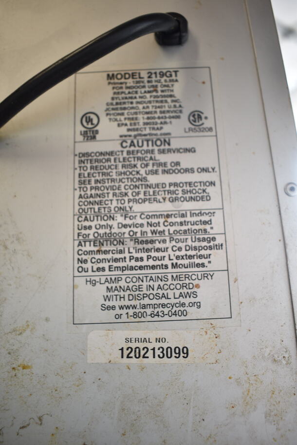 219GT Metal Bug Zapper. 120 Volts, 1 Phase.  - Image 3 of 3