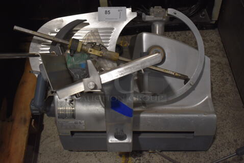 Hobart 2912 Stainless Steel Commercial Countertop Automatic Meat Slicer. For Parts. 115 Volts, 1 Phase. 23x29x30. Cannot Test Due To Cut Power Cord