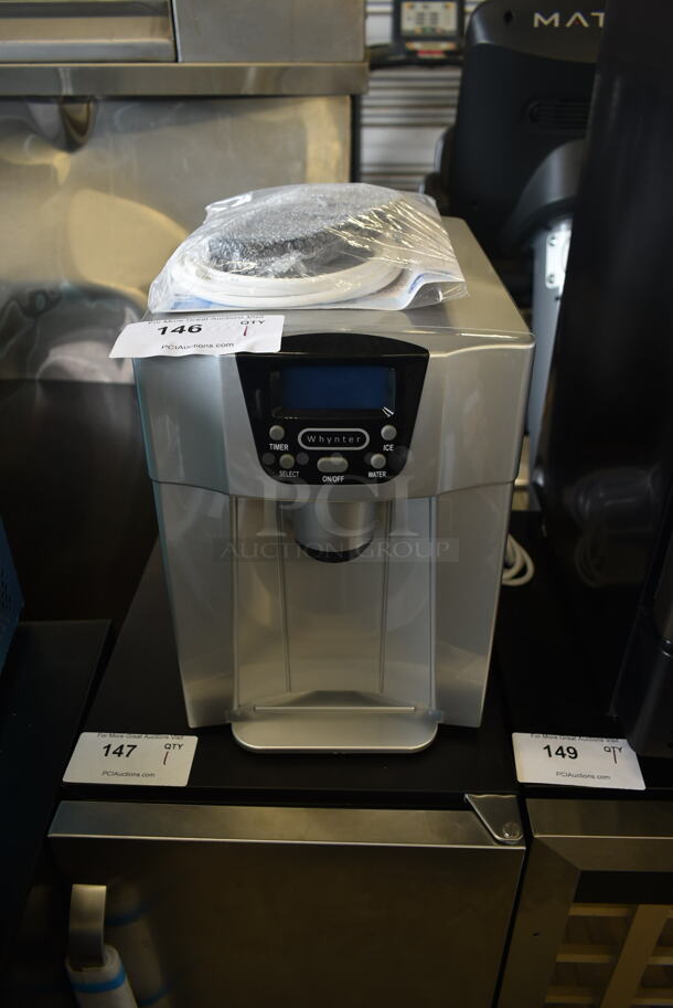 BRAND NEW SCRATCH AND DENT! Whynter IDC-221SC Metal Countertop Direct Connection Ice Maker and Water Dispenser. 115 Volts, 1 Phase. Tested and Working! - Image 1 of 4