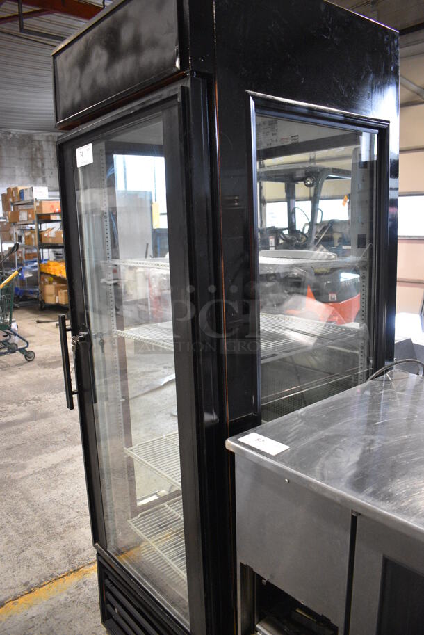 True Model G4SM-23 Metal Commercial Single Door Reach In Cooler Merchandiser w/ Poly Coated Racks. 115 Volts, 1 Phase. 27x31x79. Tested and Working! - Image 7 of 7