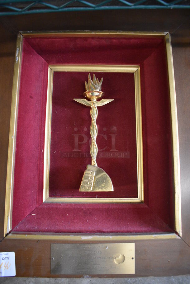 ALL ONE MONEY! Lot of 4 Various Items; Trophy and 3 Pictures. Includes 21.5x2x25.5 - Image 2 of 5